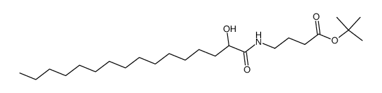 tert-butyl 4-[(2-hydroxyhexadecanoyl)amino]butanoate Structure