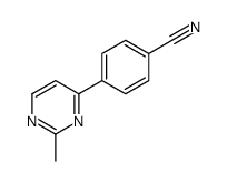 4-(2-methylpyrimidin-4-yl)benzonitrile structure