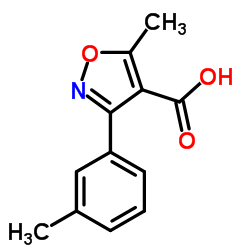 5-METHYL-3-M-TOLYL-ISOXAZOLE-4-CARBOXYLIC ACID structure