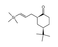 (2S,4R)-4-tert-Butyl-2-((E)-3-trimethylsilanyl-allyl)-cyclohexanone结构式
