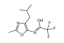 2,2,2-trifluoro-N-[2-methyl-4-(2-methylpropyl)-1,3-oxazol-5-yl]acetamide Structure