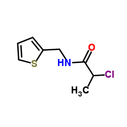 2-氯-N-(噻吩-2-基甲基)丙酰胺结构式