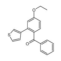 (4-ethoxy-2-thiophen-3-ylphenyl)-phenylmethanone结构式
