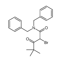 N,N-dibenzyl-2-bromo-4,4-dimethyl-3-oxopentanamide Structure