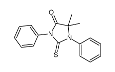 5,5-dimethyl-1,3-diphenyl-2-sulfanylideneimidazolidin-4-one结构式