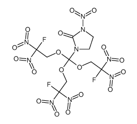 1-nitro-3-[tris(2-fluoro-2,2-dinitroethoxy)methyl]imidazolidin-2-one Structure
