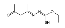 O-ethyl N-(4-oxopentan-2-ylideneamino)carbamothioate结构式