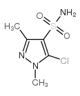 5-氯-1,3-二甲基-1H-吡唑-4-磺胺结构式