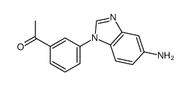 1-[3-(5-aminobenzimidazol-1-yl)phenyl]ethanone结构式