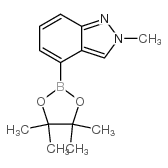 2-甲基-2H-吲唑-4-硼酸频那醇酯结构式