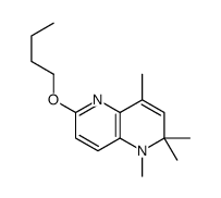6-butoxy-1,2,2,4-tetramethyl-1,5-naphthyridine Structure