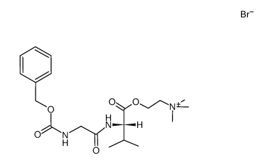 N-Benzyloxycarbonyl-glycyl-L-valin-cholinester-bromid结构式