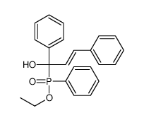 1-[ethoxy(phenyl)phosphoryl]-1,3-diphenylprop-2-en-1-ol结构式