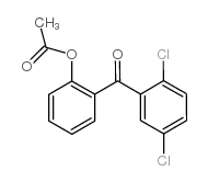 2-ACETOXY-2',5'-DICHLOROBENZOPHENONE结构式