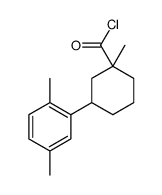 3-(2,5-dimethylphenyl)-1-methylcyclohexane-1-carbonyl chloride结构式