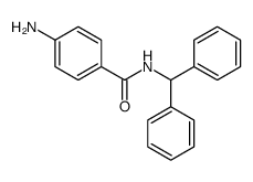 4-amino-N-benzhydrylbenzamide Structure