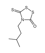 4-(3-methylbutyl)-5-sulfanylidene-1,2,4-dithiazolidin-3-one Structure