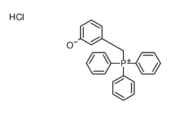 (3-hydroxyphenyl)methyl-triphenylphosphanium,chloride Structure