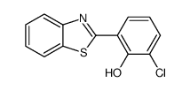2-(2-苯并噻唑)-6-氯苯酚结构式