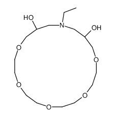 17-ethyl-1,4,7,10,13-pentaoxa-17-azacycloicosane-15,19-diol结构式