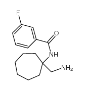 N-[1-(aminomethyl)cycloheptyl]-3-fluorobenzamide Structure