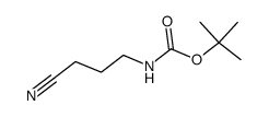 Carbamic acid, (3-cyanopropyl)-, 1,1-dimethylethyl ester (9CI) structure