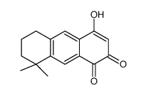 4-hydroxy-8,8-dimethyl-6,7-dihydro-5H-anthracene-1,2-dione结构式