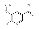 6-Chloro-5-methoxynicotinic acid structure