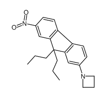 1-(7-nitro-9,9-dipropylfluoren-2-yl)azetidine结构式