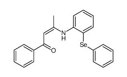 1-phenyl-3-(2-phenylselanylanilino)but-2-en-1-one Structure