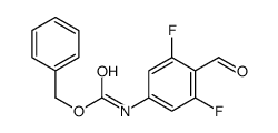benzyl N-(3,5-difluoro-4-formylphenyl)carbamate结构式