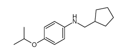 N-(cyclopentylmethyl)-4-propan-2-yloxyaniline Structure