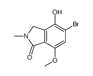 5-bromo-4-hydroxy-7-methoxy-2-methyl-3H-isoindol-1-one Structure