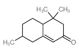 4,4,7-trimethyl-3,4a,5,6,7,8-hexahydronaphthalen-2-one structure