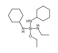 N-[(cyclohexylamino)-ethoxy-(ethylamino)silyl]cyclohexanamine Structure