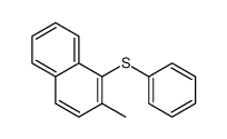 2-methyl-1-phenylsulfanylnaphthalene结构式
