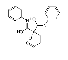 2-methoxy-2-(3-oxobutyl)-N,N'-diphenylpropanediamide Structure
