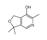 3,3,6-trimethyl-1H-furo[3,4-c]pyridin-7-ol结构式