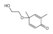 4-(2-hydroxyethoxy)-2,4-dimethylcyclohexa-2,5-dien-1-one结构式