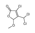 4-chloro-3-(dichloromethyl)-2-methoxy-2H-furan-5-one结构式