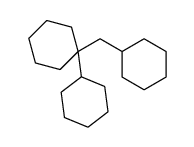 1-cyclohexyl-1-(cyclohexylmethyl)cyclohexane结构式