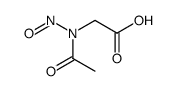 2-[acetyl(nitroso)amino]acetic acid结构式