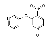 4-nitro-1-oxido-3-pyridin-3-yloxypyridin-1-ium结构式