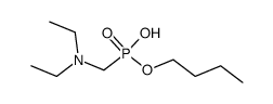 N,N-Diaethyl-aminomethyl-phosphonsaeure-monobutylester结构式