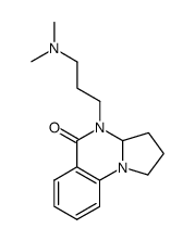 4-(3-dimethylamino-propyl)-2,3,3a,4-tetrahydro-1H-pyrrolo[1,2-a]quinazolin-5-one结构式