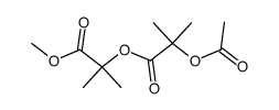 α-(α-acetoxy-isobutyryloxy)-isobutyric acid methyl ester Structure