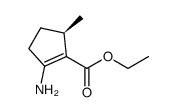 (R)-ethyl 2-amino-5-methylcyclopent-1-enecarboxylate结构式