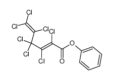 heptachloro-hexa-2,5-dienoic acid phenyl ester结构式