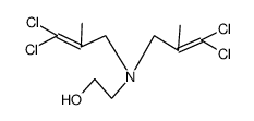 N,N-Bis-(3,3-dichlor-2-methallyl)-N-2-hydroxy-ethylamin结构式