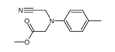 N-Cyanmethyl-N-carbomethoxymethyl-p-toluidin Structure